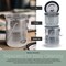 Large Stainless Steel Leak-Proof Deluxe Paint Brush Washer with Wash Tank, Clip-On Lid, and Strainer Cup - Oil Paint Brush Cleaner for Artists